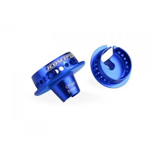 Jconcepts 2493-1 Fin, shock 5mm off-set spring cup - blue