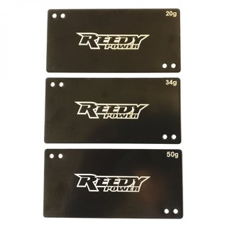 Reedy AE27355 Shorty Battery Weight Set, 20g, 34g, 50g