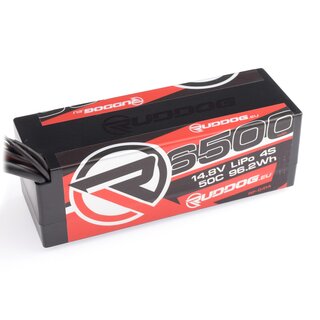 RUDDOG 6500mAh 50C 14.8V LiPo Stick Pack Battery with...