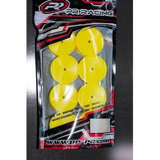 PR Racing 68400336 2WD Slim Felgen Vorne Gelb 19x38mm (8 Stk) 12mm hex gelb