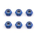 Team Associated FT M3 Locknut, blue aluminum