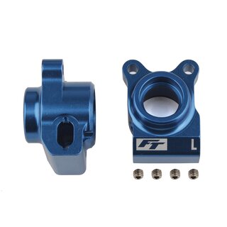 Team Associated RC10B6.3 FT Rear Hubs, blue aluminum