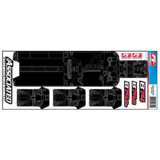 Team Associated RC10B74.2 FT Chassis Protective Sheet,...