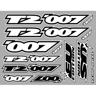 SLVR Karosserieaufkleber T2007 - Weiss, vorgeschnitten