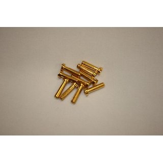 HSpeed HSPP011 4mm Goldkontaktstecker 18mm lp (10Stk)