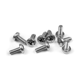 Kreuzschlitzschraube M2,5x6, gehrtet