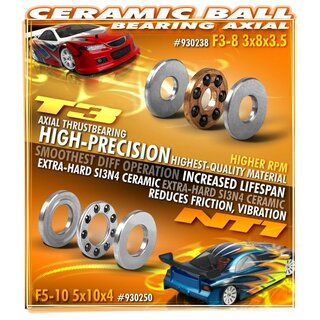 Keramikkugellager Axial F5-10 5x10x4