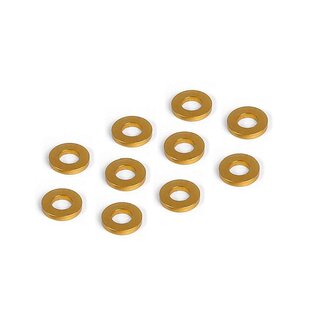 Unterlegscheibe 3mm x 6mm x 1,0mm, Alu Orange (10)