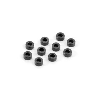 Alu Schimscheiben 3 x 6 x 3.0mm schwarz (10)