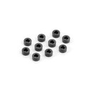 Alu Schimscheiben 3 x 6 x 3.0mm schwarz (10)