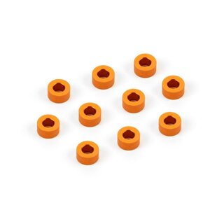 Alu Schimscheiben 3 x 6 x 3.0mm - Orange (10)
