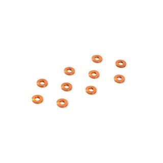 Alu Schimscheiben 3 x 7 x 1.0mm - orange (10)