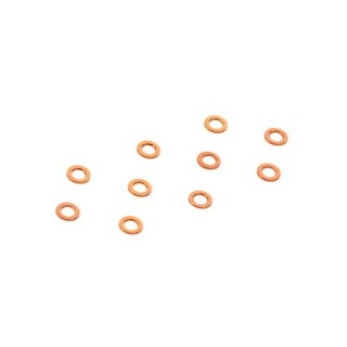 Unterlegscheibe 3mm x 5mm x 0,5mm, Alu (10) Orange