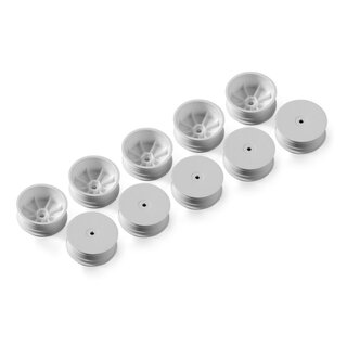 4WD FRONT WHEEL AERODISK WITH 12MM HEX IFMAR WHITE HARD (10)