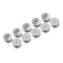 4WD FRONT WHEEL AERODISK WITH 12MM HEX IFMAR WHITE HARD (10)