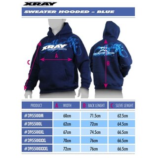 Kaputzensweater Blau (XXL)