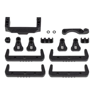 Team Associated RC10B7 Battery Mount, Fan Mount, Servo Mount