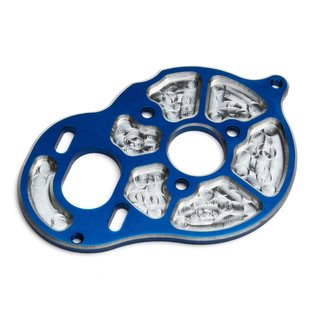 Team Associated 91547 Factory Team Milled Motor Plate, blue