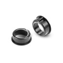 ALU ADJUSTMENT BALL-BEARING HUB +1MM - BLACK (2)