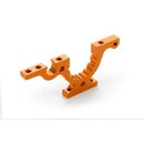T4F Alu Bulkhead unten - einstellbar -vorne links - Orange