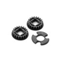 Riemenrad fr Mittelwelle mit Lagern, 20Z (2)