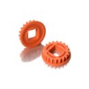 Riemenrad 20Z fr Welle mit Lager, Kohlefaser (2)