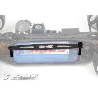 Akkubefestigungsbrcke fr 6 Zellen, Kohlefaser schwarz