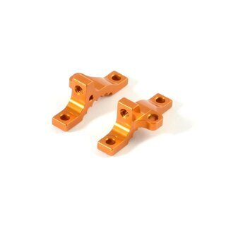 SLVR Obere Alu Bulkhead Klammern - ORANGE (2 Stck)