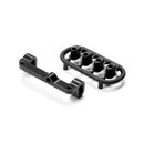 Alu Querlenker Halter oben links, schwarz SWISS 7075 T6 Set