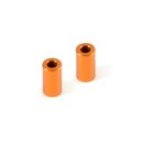 Alu Pfosten fr Hinterachs Strebe 3x6x10.5mm ORANGE 2 Stck