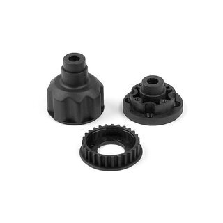 Differnezialgeh�use, Abdeckung und Riemenrad 27Z