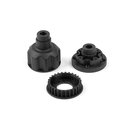 Differnezialgehuse, Abdeckung und Riemenrad 27Z