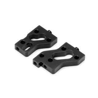 Alu Radioplattenbefestigung, schwarz - SWISS 7075 T6 (L+R)