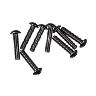 Mugen B0733T Schraube M3x14 Flachkopf Titan (8)