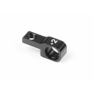 ALU LOWER FRONT SUSPENSION HOLDER +2MM (1) BLACK 7075 T6