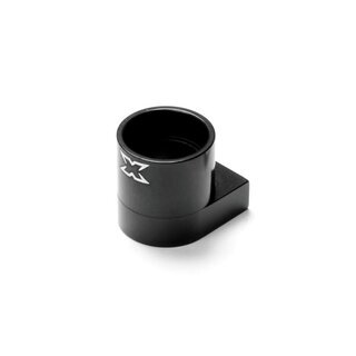 Alu Mittelwellenhalter vorne - schwarz - SWISS 7075 T6