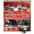 XB808 Aluminium Achshalter hinten unten SQUARE einstellbar