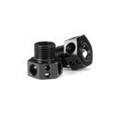 ALU WHEEL AXLE OFFSET +4MM - LIGHTWEIGHT - BLACK COATED (2)