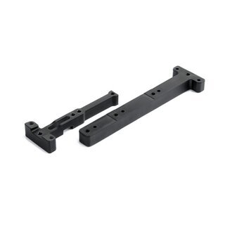COMPOSITE CHASSIS BRACE FRONT & REAR - NARROW - GRAPHITE