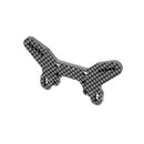 CARBON SHOCK TOWER HS BULKHEAD FOR WING - 2 DOTS - FRONT