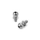 HARD STEEL BALL END 5.4MM WITH THREAD 4MM - NICKEL COATED (2
