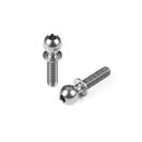 HARD STEEL BALL END 5.4MM WITH THREAD 10MM - NICKEL COATED (