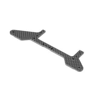 X1 CARBON REAR POD LOWER PLATE FOR 1-PIECE CHASSIS - FRONT