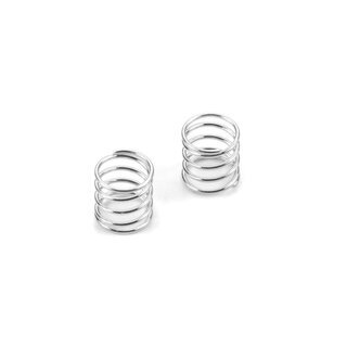 FRONT COIL SPRING FOR 4MM PIN C=0.9 - SILVER (2)