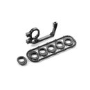 X1 Alu Bulkhead hinten - links + Hheneinsteller