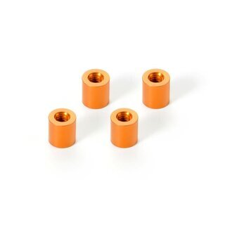 Alu Pfosten M3x6x6.4mm - ORANGE (4)