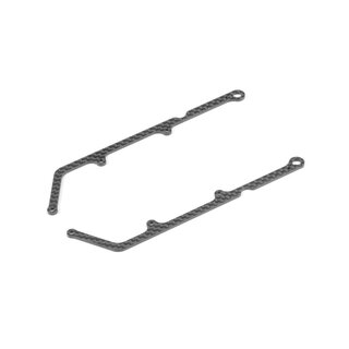 X12 CARBON SIDE BRACE FOR 1-PIECE CHASSIS 1.6MM (2)