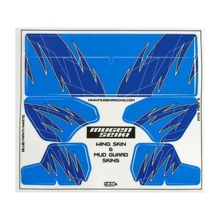 Mugen E1022-12 Schlammschutz/Heckflgel Dekor (blau/navy)