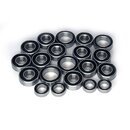 Kugellagersatz mit Gummidichtung, gelt, rostfrei (20)