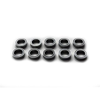 Kugellager 10x15x4, rostfrei, ge�lt, Gummi Dichtung (10)